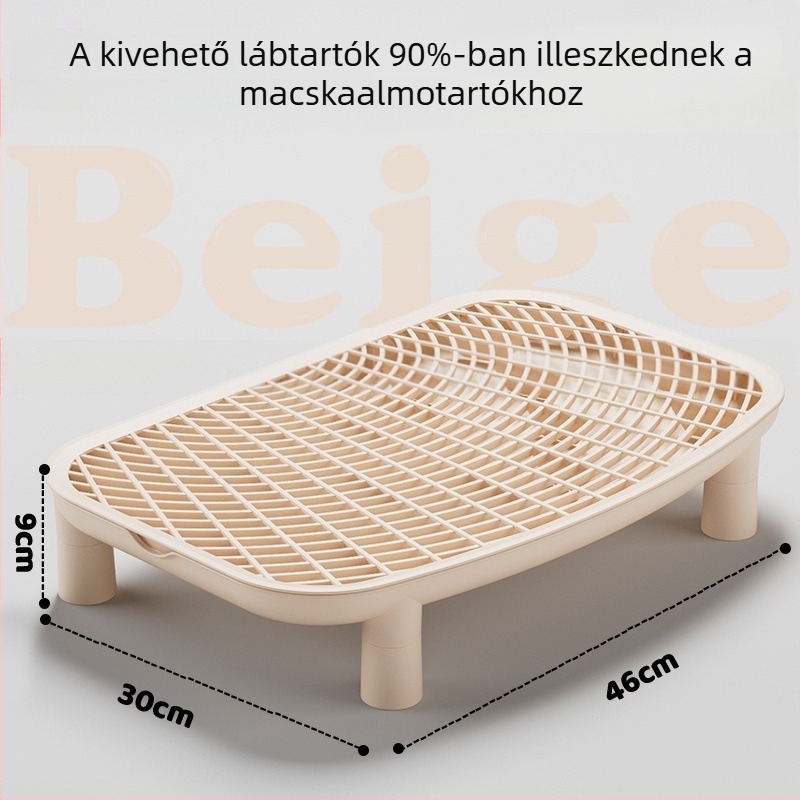 Extra nagy nyitott macskaalomtál, anti-szóródás és szagellenőrzés, kiscicák számára