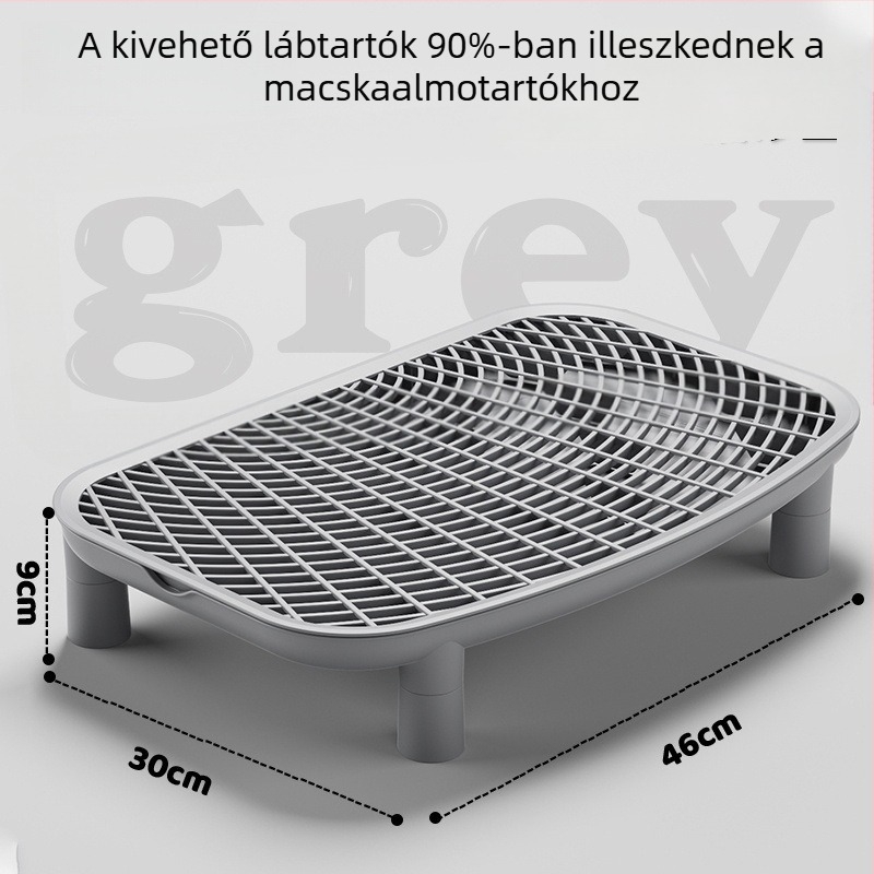 Extra nagy nyitott macskaalomtál, anti-szóródás és szagellenőrzés, kiscicák számára