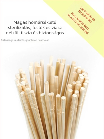 Egyszer használatos bambuszból készült evőpálcikák éttermeknek és otthoni használatra, tömeges csomagolás