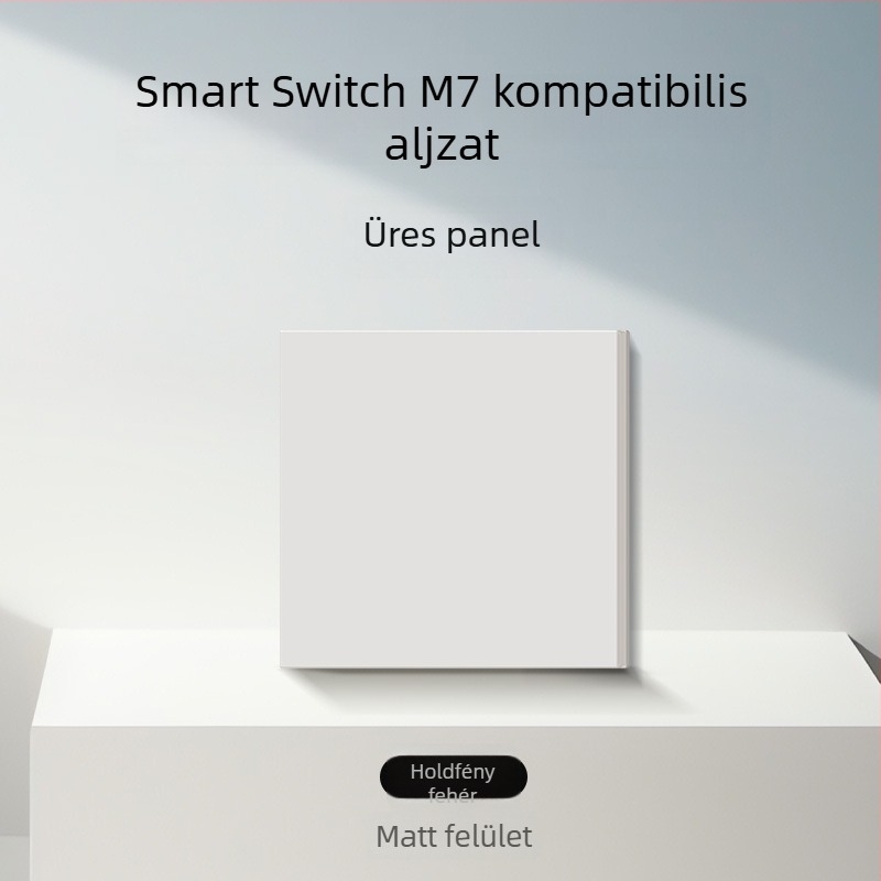 86-típusú matt felületű kapcsoló- és aljzat, rejtett szereléshez, intelligens kompatibilitással, 1-ágú, 5 lyukas aljzat, klíma panel 16A