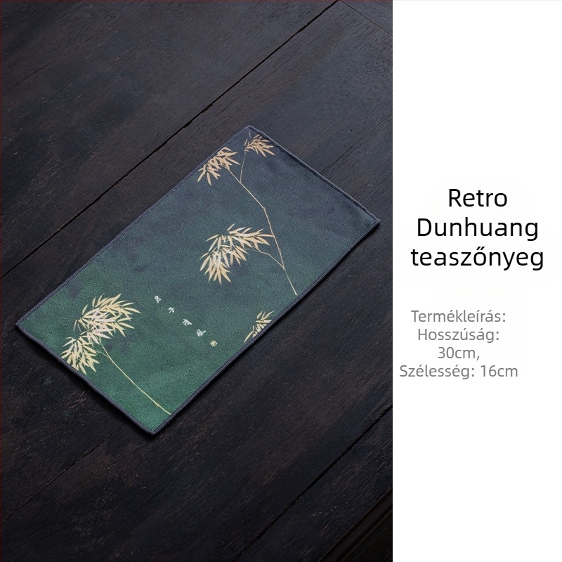 Velúr teázókendő, teáskendő és teásasztal alátét – Gongfu tea ceremónia kiegészítők