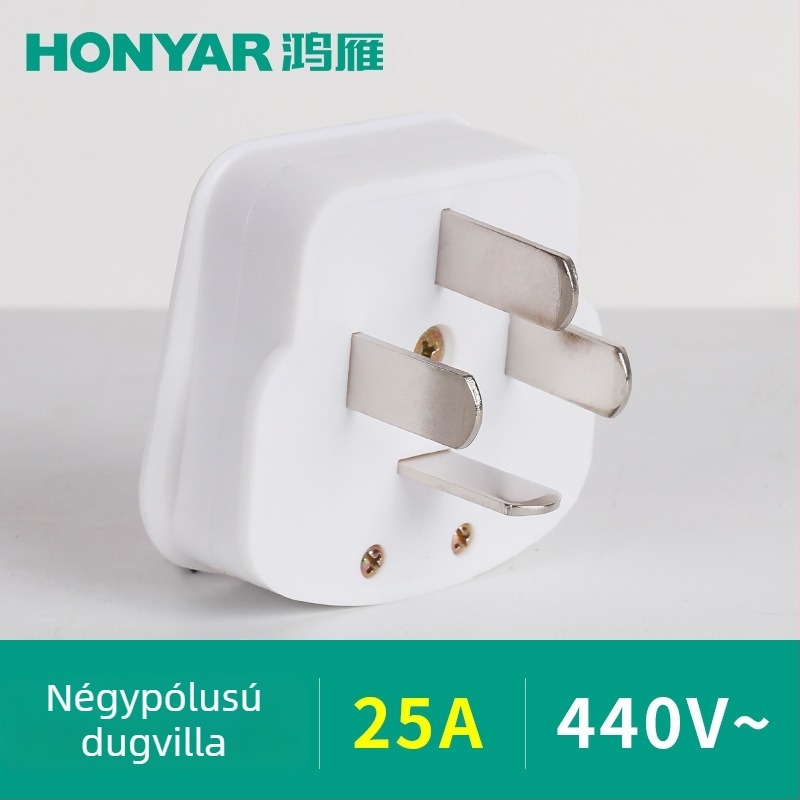 Hongyan T3-10A dugaszoló, T5-25 háromtűs aljzat, T4ZM25A40A20A16A aljzat, háromfázisú négy- és ötvezetékes, típus 86
