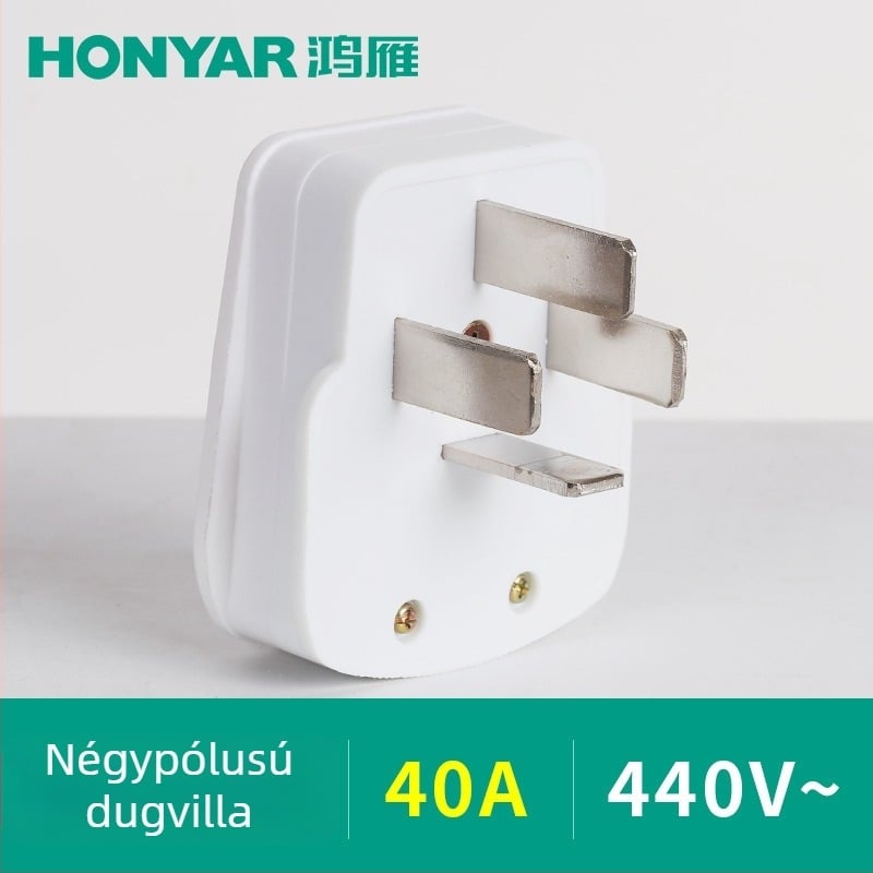 Hongyan T3-10A dugaszoló, T5-25 háromtűs aljzat, T4ZM25A40A20A16A aljzat, háromfázisú négy- és ötvezetékes, típus 86