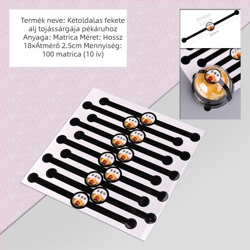 Kerek, átlátszó blister doboz Mooncake tojássárgája tölteléssel