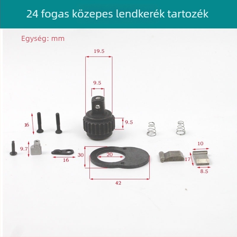 72 fogú csatlakozókulcs javító készlet kiegészítőkkel