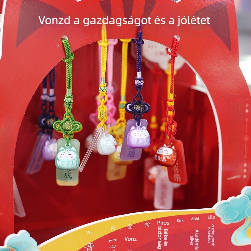 Réz vízhangzó medál - japán stílusú függő dísz táskákhoz, autókhoz, erkélyhez és falra