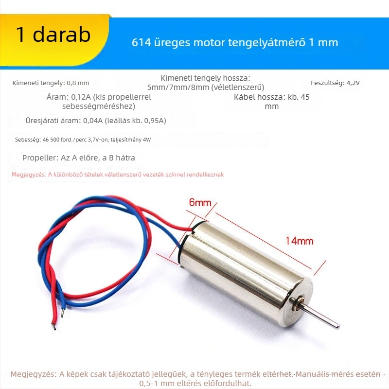 716 üreges poharas brushless motor 720 quadrocopterekhez és 8520 drónokhoz – mikro, nagy sebességű motor