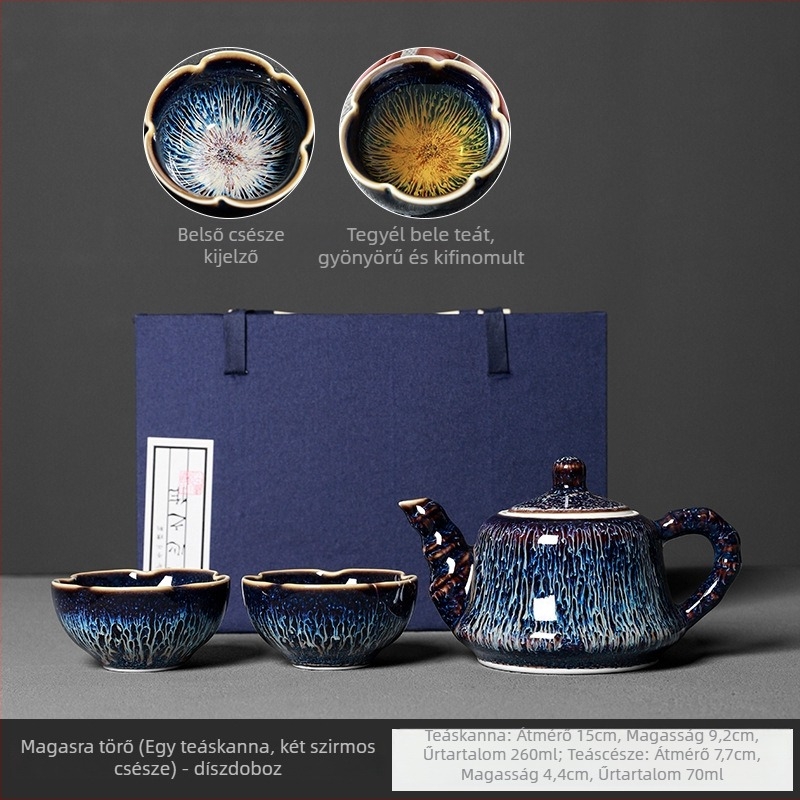 Jingdezhen csillagfényes Tianmu Zhan Jianzhan kerámia kung-fu teáscsésze Pu'er kóstoláshoz