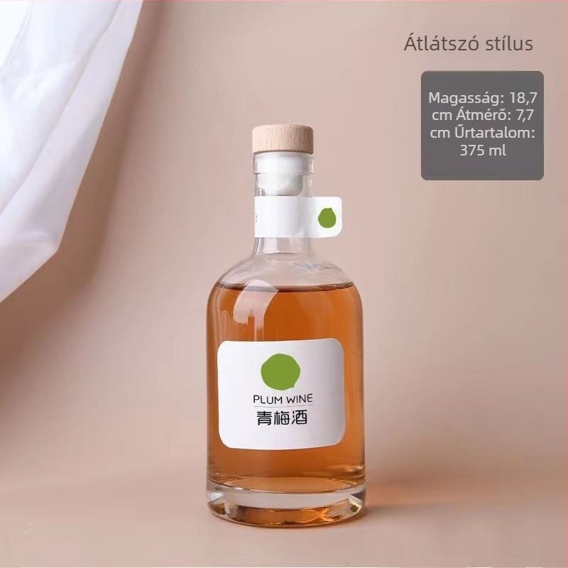 500 ml-es üveg italokhoz és borhoz – üres üveg vodkához és gyümölcsborhoz