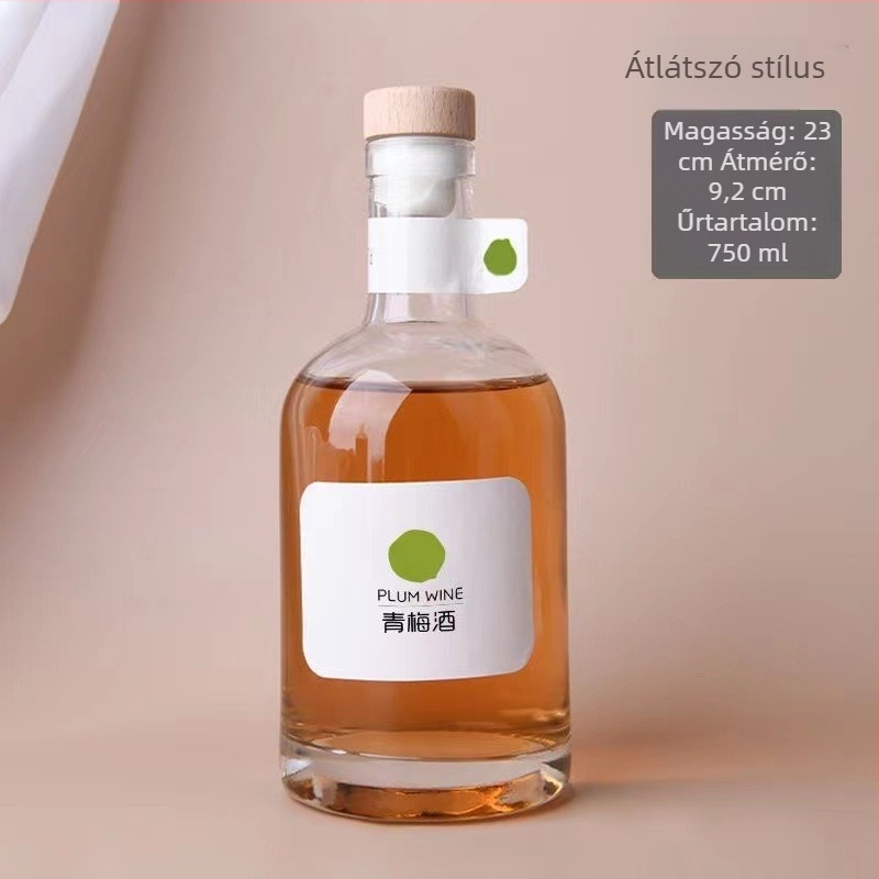 500 ml-es üveg italokhoz és borhoz – üres üveg vodkához és gyümölcsborhoz