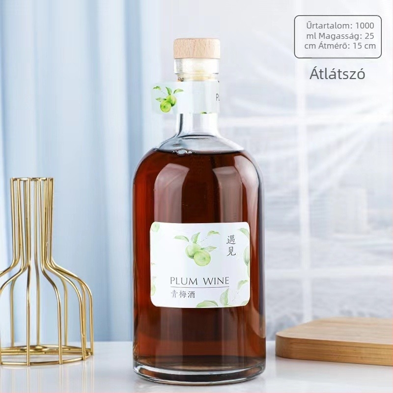 500 ml-es üveg italokhoz és borhoz – üres üveg vodkához és gyümölcsborhoz