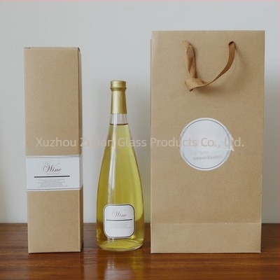 750 ml Ice Wine üveg – üveg italhoz, szőlőborhoz, gyümölcsborhoz és vörösborhoz, fehér, kiváló minőségű üveg