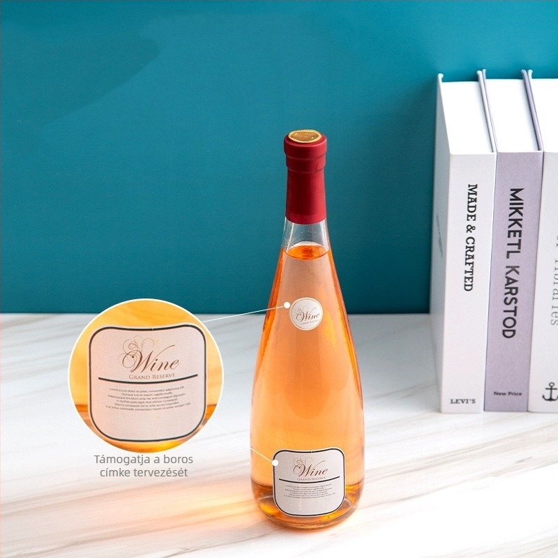 750 ml Ice Wine üveg – üveg italhoz, szőlőborhoz, gyümölcsborhoz és vörösborhoz, fehér, kiváló minőségű üveg