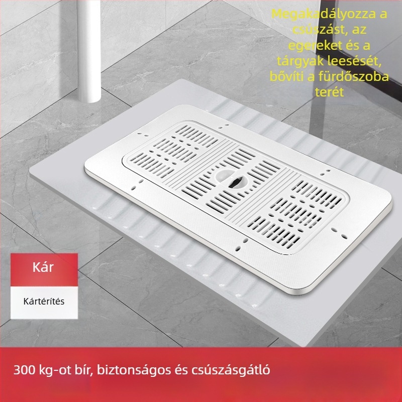 ABS guggolós WC-fedél szag elleni zárófedél, univerzális fürdőszobai kiegészítő