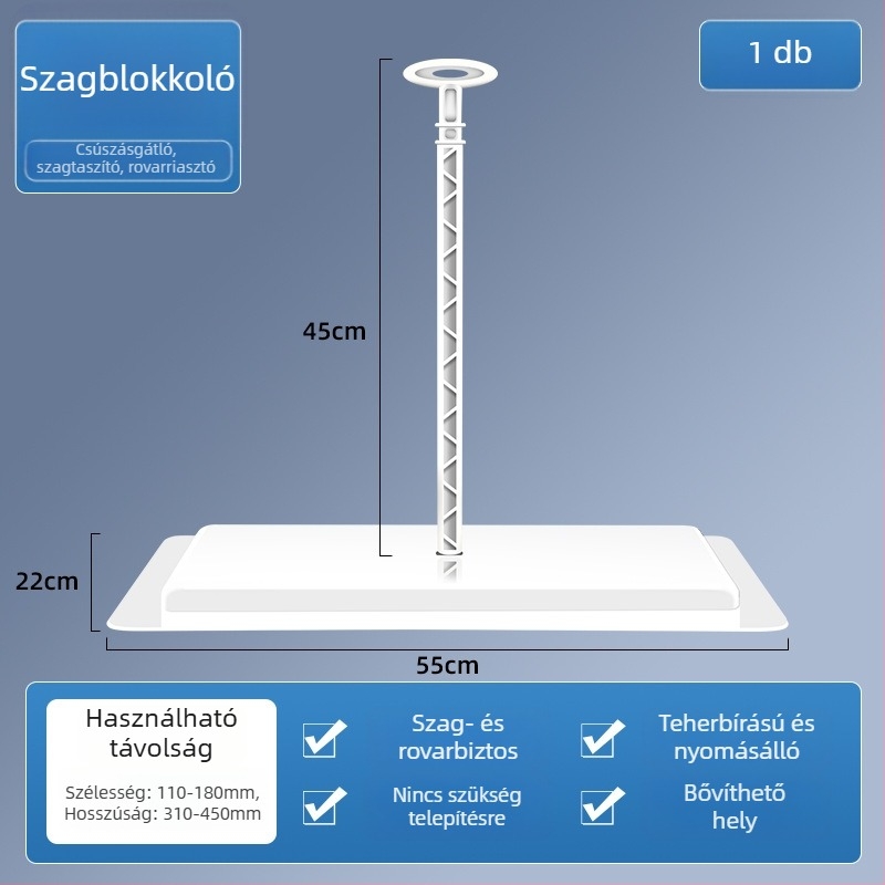 ABS guggolós WC-fedél szag elleni zárófedél, univerzális fürdőszobai kiegészítő