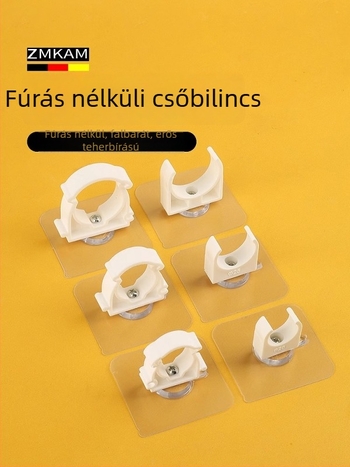 Fúrás nélküli csőbilincs PPR-csőhöz, U-alakú klipsz, falra szerelhető