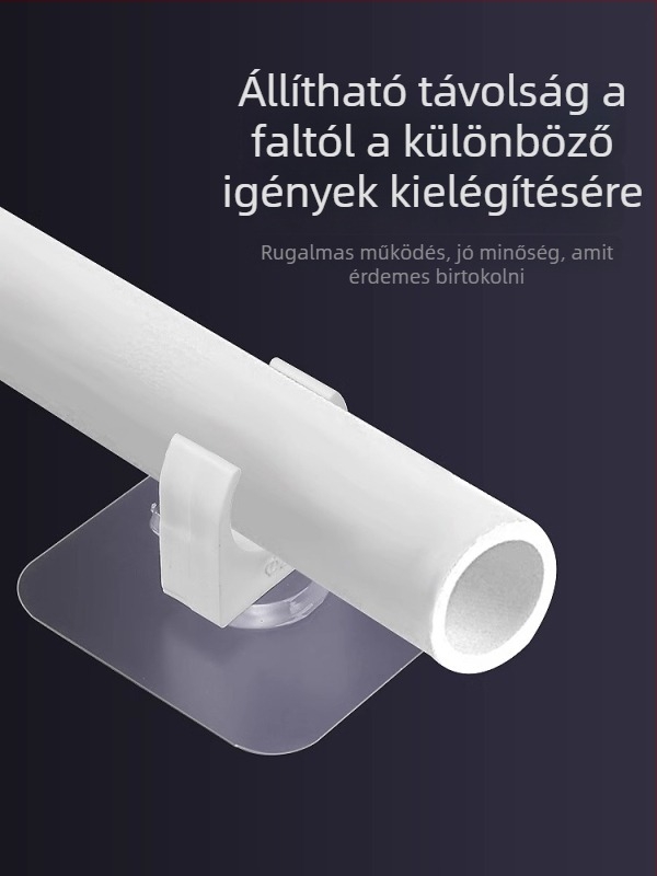 Fúrás nélküli csőbilincs PPR-csőhöz, U-alakú klipsz, falra szerelhető