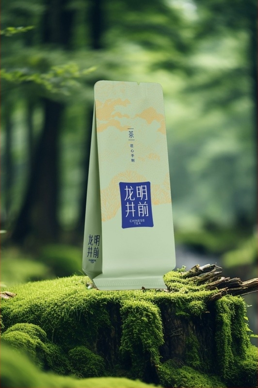 Kínai teakeverék teafilterben: Alpin zöld tea, Dragon Well Cloud Mist, Enshi Yulu, Jázmin tea, Anji fehér tea, Arany Maojian rügyek
