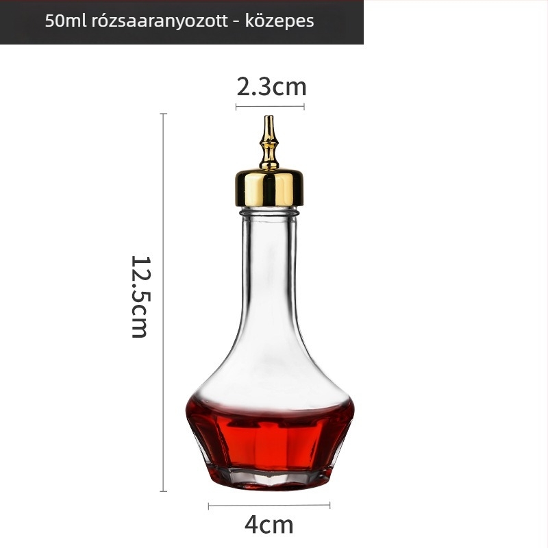 Japán stílusú bitters üveg abszinthez és koktélokhoz – üvegből készült bárüveg