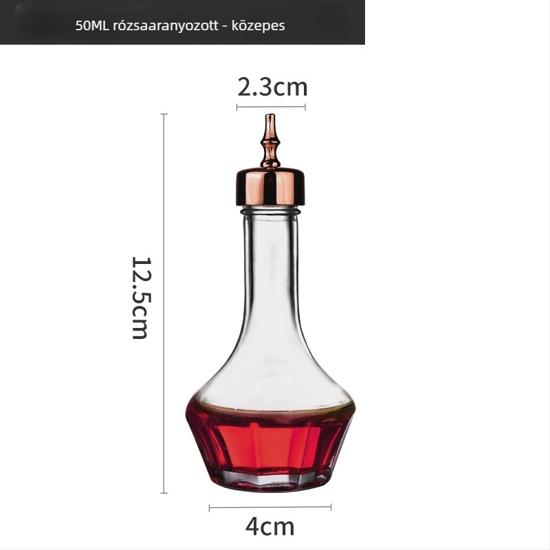 Japán stílusú bitters üveg abszinthez és koktélokhoz – üvegből készült bárüveg