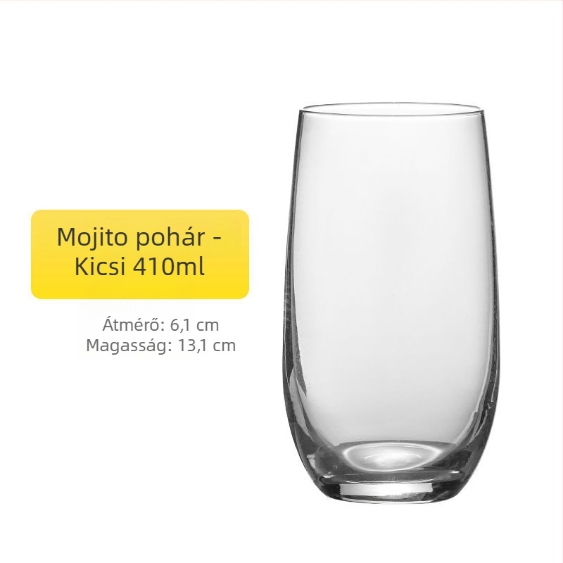 Collins pohár koktélokhoz, Mojito pohár, ólommentes kristályüveg, 1000 ml felett, modern minimalista Bloom-stílus