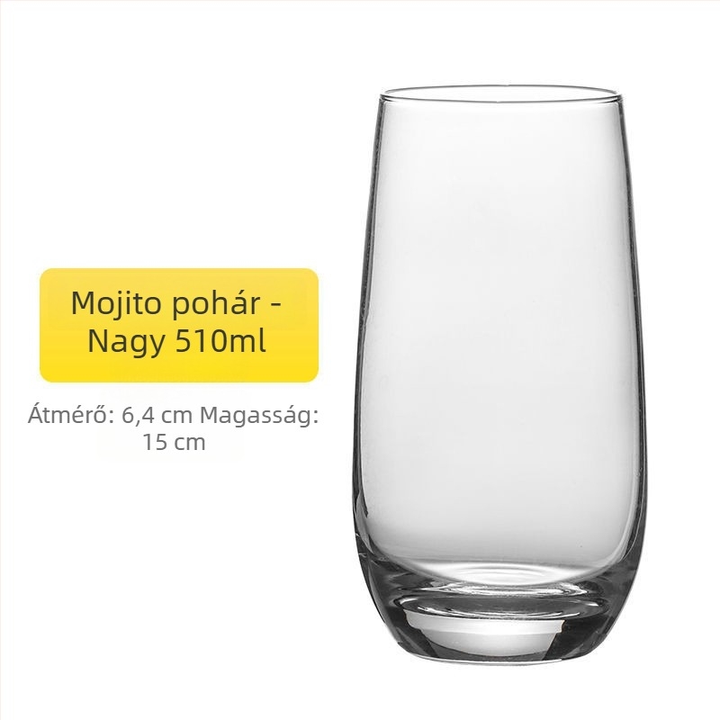 Collins pohár koktélokhoz, Mojito pohár, ólommentes kristályüveg, 1000 ml felett, modern minimalista Bloom-stílus