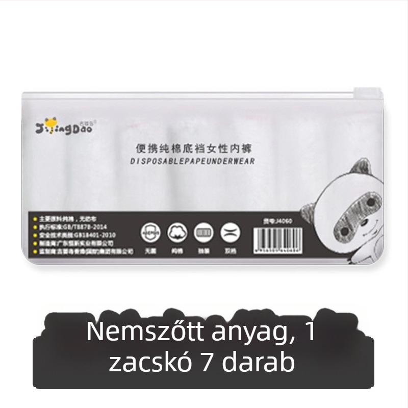 Egyszer használatos női alsónemű, 100% pamutból, posztpartum utazáshoz, lélegző, háromszög fazon