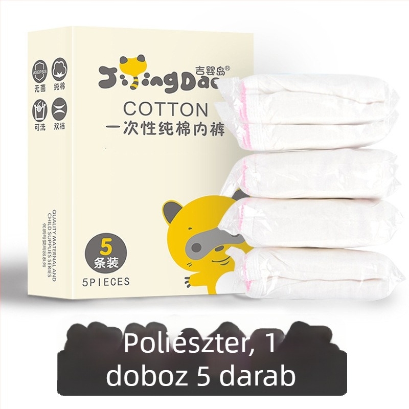 Egyszer használatos női alsónemű, 100% pamutból, posztpartum utazáshoz, lélegző, háromszög fazon