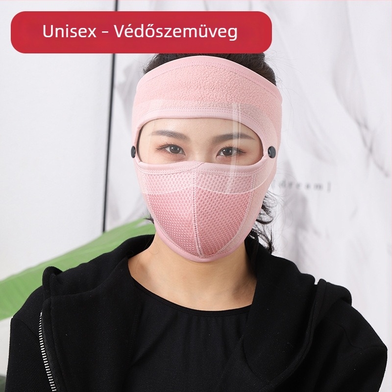 Meleg polár maszk szélvédett szemüveggel téli kerékpározáshoz