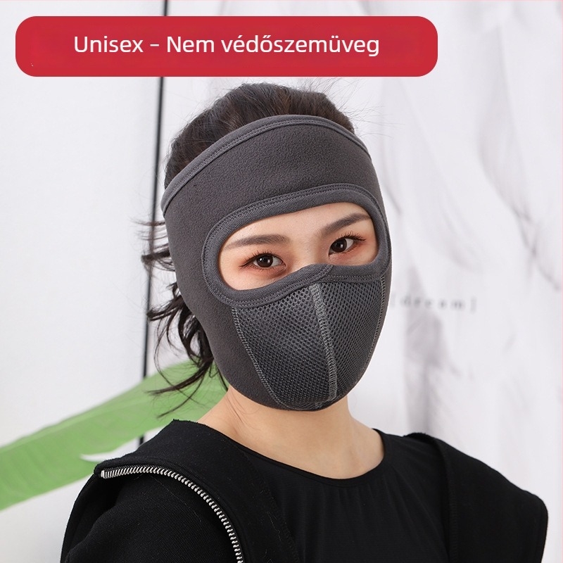 Meleg polár maszk szélvédett szemüveggel téli kerékpározáshoz