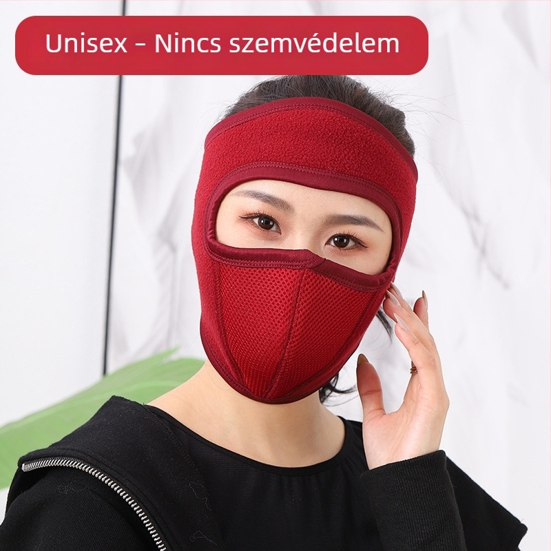 Meleg polár maszk szélvédett szemüveggel téli kerékpározáshoz