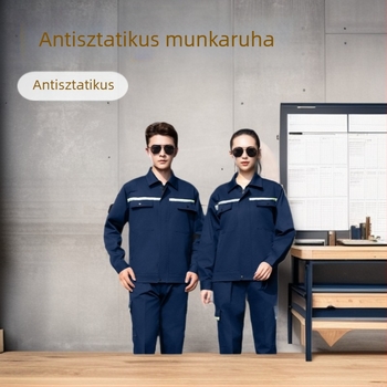 Antistatikus munkaruházat készlet gyárak és műhelyek számára, kopásálló munkaruha férfiaknak