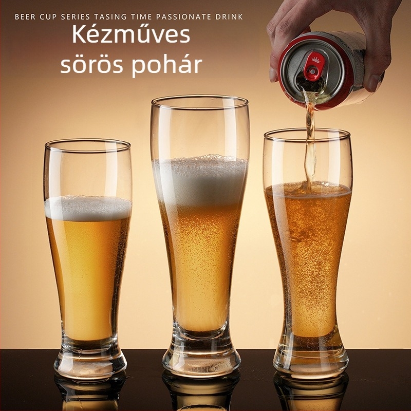 500 ml vastag falú sörös pohár, kézműves sörhöz