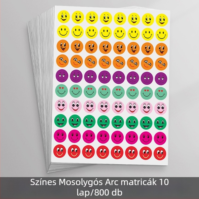 Óvodai jutalomatricák – mosolygó arcok, csillagok