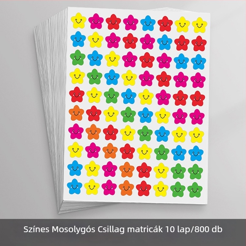 Óvodai jutalomatricák – mosolygó arcok, csillagok