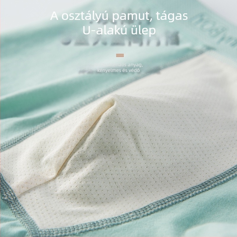 Tinédzser fiúk számára pamut boxer brief, varrat nélküli, lélegző, antibakteriális