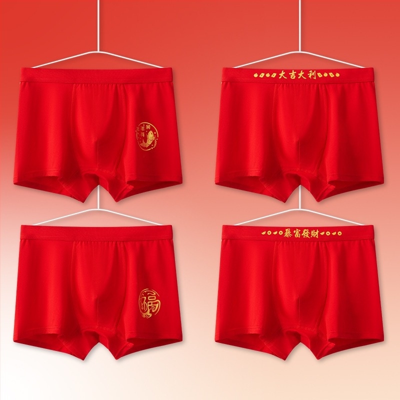Tinédzser fiúk számára pamut boxer brief, varrat nélküli, lélegző, antibakteriális