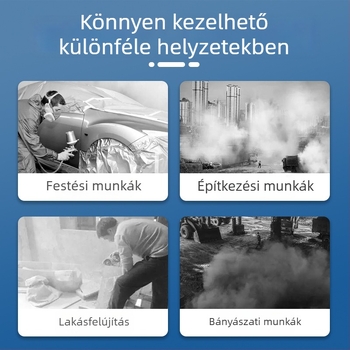 7502 szilikon félarc maszk gázvédelemhez por és toxikus környezetekben; alkalmas festéshez, dekorációhoz, vegyi munkákhoz és ívhegesztéshez.