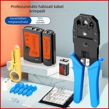 RJ45 krimpelő fogó hálózati kábelekhez – otthoni és professzionális Cat5e/Cat6/Cat7