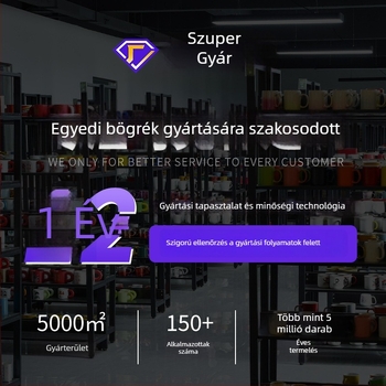 Macaron kerámia bögre, színes reggeliző pohár kávéhoz vagy teához, személyre szabott ajándék