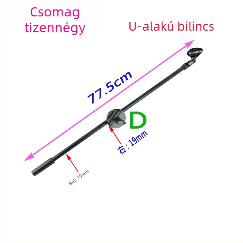 Karaoke mikrofonhoz háromlábú padlóra álló állvány, rögzítő csipesz a keresztezett rúdhoz, speciális mikrofon-tartó és telefon-tartó élő közvetítéshez és fotózáshoz