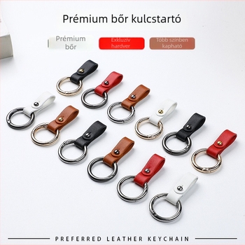 Universális bőrkulcstartó autóhoz, kompakt és elegáns, kulcsok elvesztése elleni