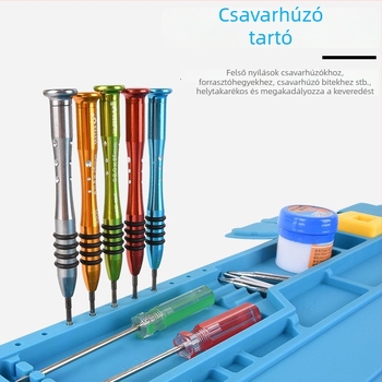 Magas hőmérsékletű szilikon pad elektronikai javításhoz, mágneses, antistatikus, hőszigetelő munkafelülethez