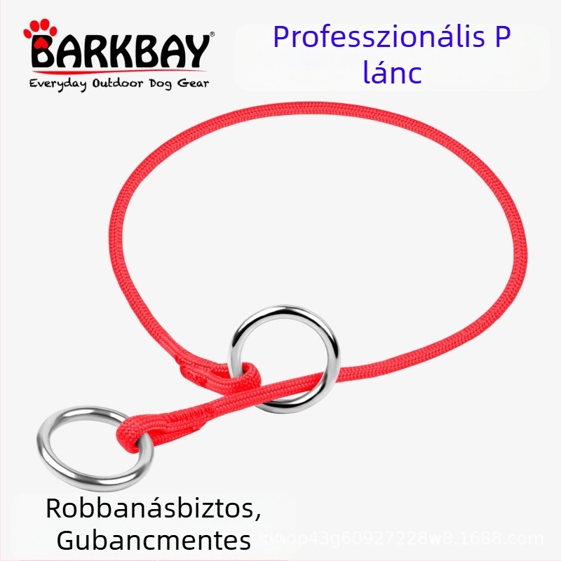 Barkbay P-Chain és P-Rope kutyanyakörv közepes és nagytestű kutyáknak – edző nyakörv