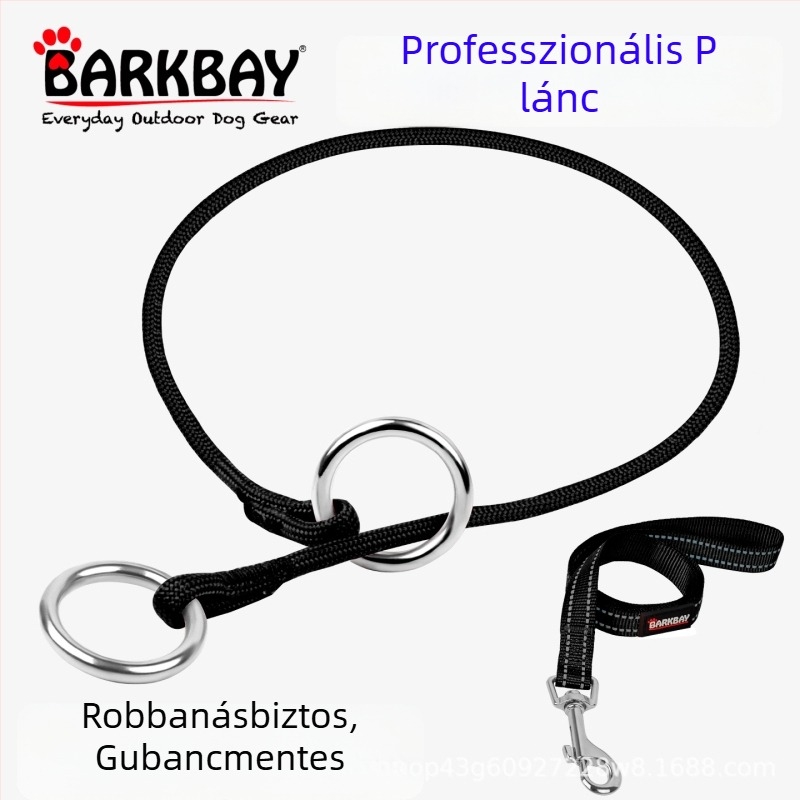 Barkbay P-Chain és P-Rope kutyanyakörv közepes és nagytestű kutyáknak – edző nyakörv