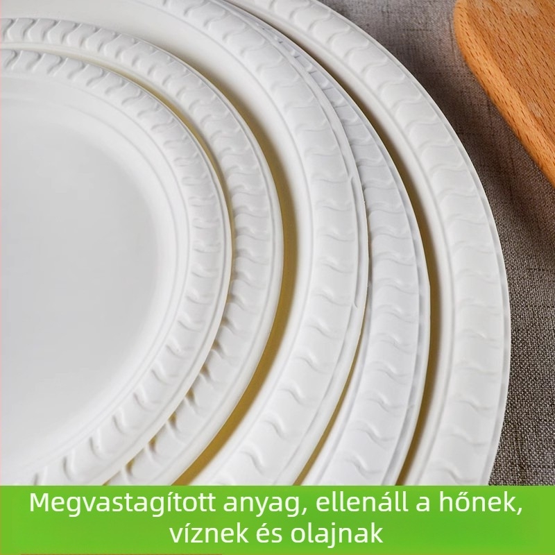 Eldobható felosztott papírtányér étkezésekhez és tortához, 11 hüvelyk