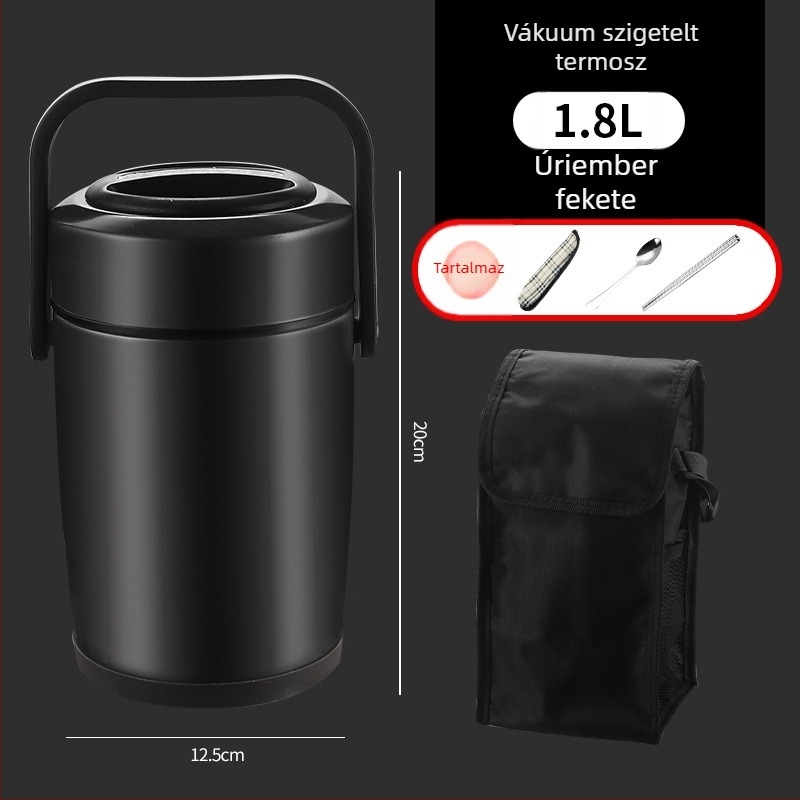 304 rozsdamentes acél izolált ebédes doboz, többszintes, hordozható, 1,3–2,6 L, felnőtteknek és diákoknak