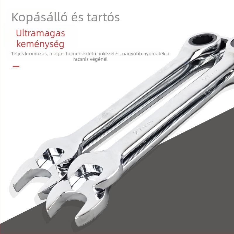 Kettős végű gyors racsnis kulcs, egy darabban, Torx nyílású nyitott végű kulcs autójavításhoz