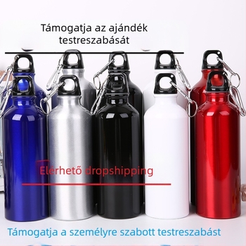 Gyerekeknek szóló alumínium sportos vízpalack állatmintával