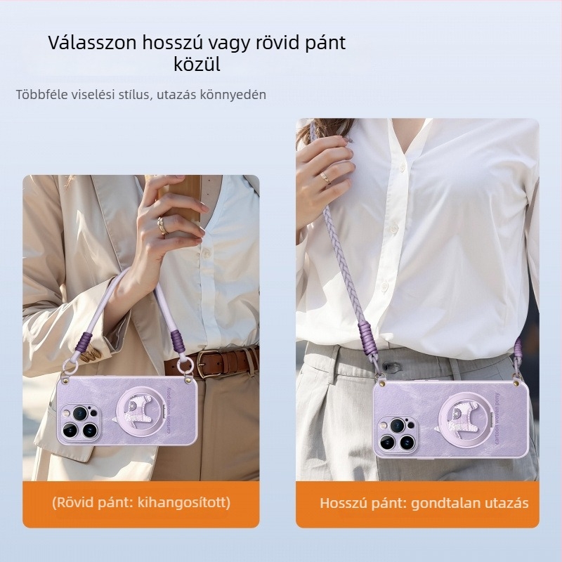 iPhone 16 Pro Max védőtok keresztpánttal – minimalist dizájn